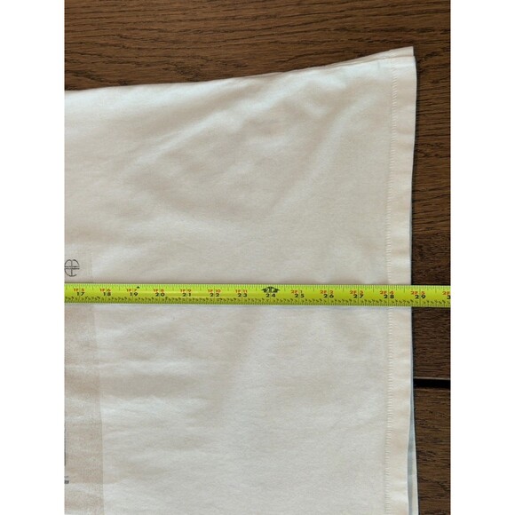 Anine Bing Lili Walk With Me Tee Women’s Size L Ivory Graphic Crew Neck Logo - Picture 12 of 12